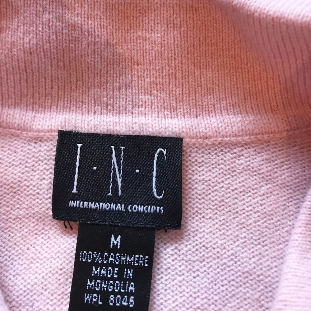 Pink Cashmere Cardigan W/Ornate Buttons - Picture 6 of 7